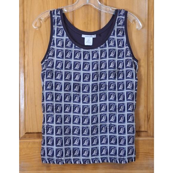 Carven Tops - Carven Tank Top Women's Large 100% Silk Royalty Queen New Zealand Stamp Purple
